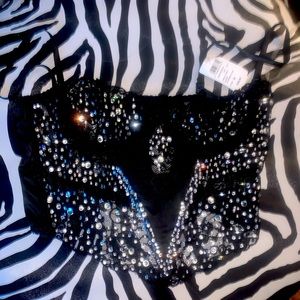 Embellish crop top
